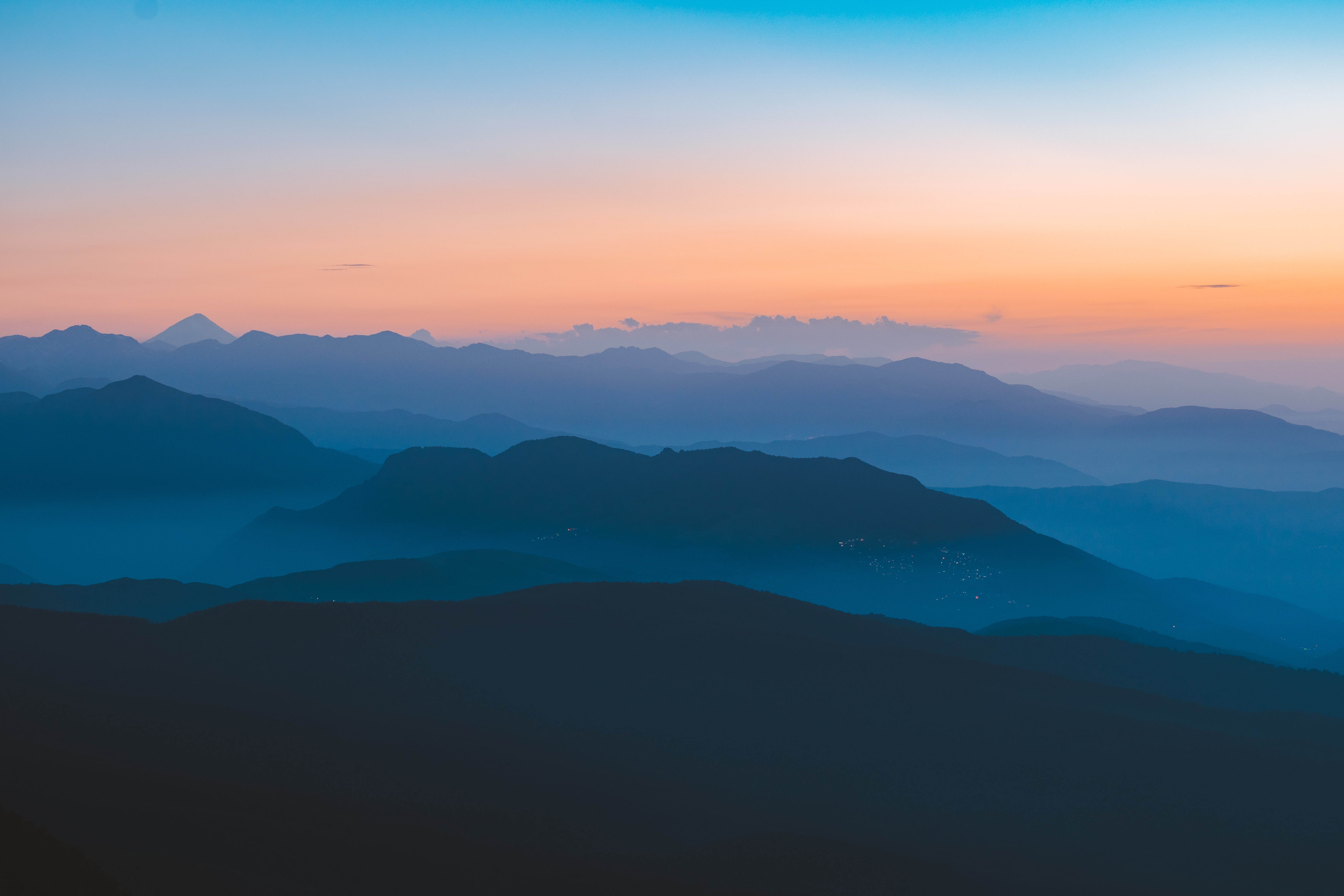 gradient mountains